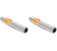 Film Transparente para Embalar de 50 cm de ancho y estirable hasta 300 Metros de Longitud - Rollo de Film Elástico Manual para Embalaje Industrial - Ofituria (1 und, Wrap Save) (Paquete de 2)