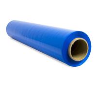 Film para Embalar, Film Azul, Papel Film, Rollo de Plastico Protector Muebles, Cajas Mudanza, Plastico Cubretodo 50cm x 300m estirables - SIDI (12 unds, Azul)
