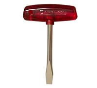 Filmsticks Destornillador ranurado con mango en T de 10 mm con longitud de eje extendida, destornillador de cabeza plana de acero al carbono con barra en T de plástico ABS, ideal para juegos de