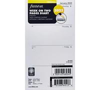 Filofax 2023 - Agenda personal de 2 páginas, semana en dos páginas, color blanco