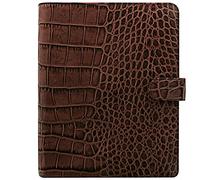 Filofax 26017 Organizador Croc A5 Classic, color castaño
