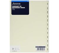 Filofax 341693 - Separador para archivadores (A5, divisiones con los meses del año en inglés)