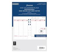 Filofax A5 Professional 1 semana en 2 páginas (en alemán)2025