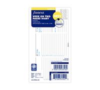 Filofax Agenda 2022 horizontal con citas semanales en dos páginas