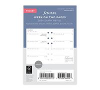 Filofax Agenda 2024 de bolsillo minimalista semanal en dos páginas