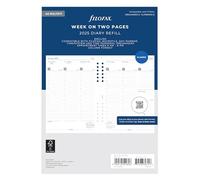 Filofax Agenda 2025 de tamaño A5 semanal en dos páginas