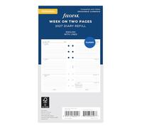 Filofax Agenda 2027 27-68418 con líneas de semana personal en dos páginas
