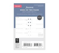 Filofax Agenda 2027 de 2027 de bolsillo con semana en dos páginas 27-68290