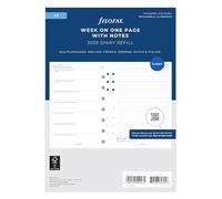Filofax Agenda A5 semanal en una página con notas 2025