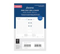 Filofax Agenda de citas en inglés de bolsillo día por página - 2025