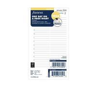 Filofax Agenda personal de citas en inglés, día por página, 2024, color blanco