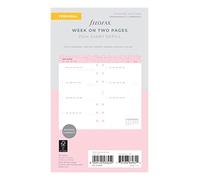 Filofax Agenda personal de confeti semanal 2024, color blanco
