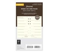 Filofax Agenda personal semanal por página 5 idiomas, algodón crema 2027 27-68439