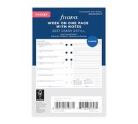Filofax Agenda semanal por página con notas en 4 idiomas 2027 27-68209