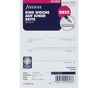 FILOFAX Bolsillo 1 semana en 1 página (alemán) 2022