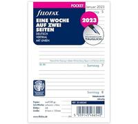 Filofax Bolsillo 1 semana en 2 páginas vertical (alemán).