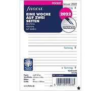 Filofax Bolsillo 1 semana en 2 páginas vertical (alemán) 2022, 22-68240