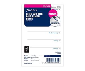 FILOFAX Calendario Pocket 1 semana por página (alemán)2024
