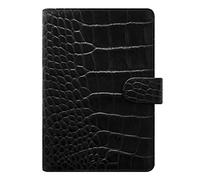 Filofax Classic Croc Personal Ebony Negro 23mm Archivador A6 becerro 026072