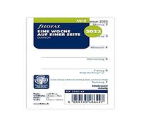 Filofax Mini 1 semana en 1 página (alemán) 2023