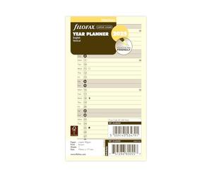 FILOFAX Personal 2025 - Plantilla para calendario (algodón crema), color crema