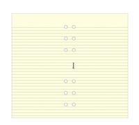 Filofax Personal - Recambio para agenda de anillas, hojas rayadas para notas, color crema