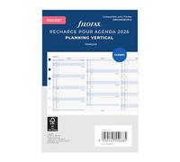Filofax Planificador anual de bolsillo vertical francés 2026
