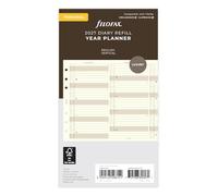 Filofax Planificador anual vertical personal 2027 algodón crema