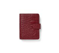 Filofax Pocket Classic - Organizador de cocodrilo, color cereza