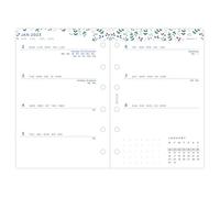 Filofax Pocket Garden 2023 - Agenda semanal con vista semanal, color blanco (23-68292)