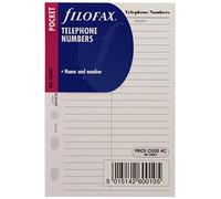 Filofax Pocket - Recambio para agenda de anillas, agenda de teléfonos (en inglés)