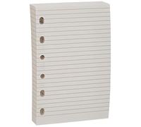 Filofax Pocket - Recambio para agenda de anillas, hojas rayadas para notas, paquete de oferta, color blanco