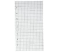 Filofax - Recambio de hojas para agenda de anillas (papel cuadriculado), color blanco