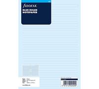 Filofax - Recambio de hojas para archivador (tamaño A5, a rayas), color azul