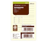 Filofax - Recambio para hojas de agenda de direcciones (tamaño pequeño), color crema