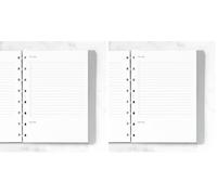 Filofax Recambio para portátil To-Do - A5, blanco (132853) (Paquete de 2)