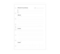 Filofax Recambio recargable para cuaderno A5 de gestión de proyectos, 152032