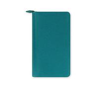Filofax Saffiano Agenda personal compacta con cremallera, color aguamarina
