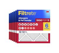 Filtrete Filtro de aire para horno de CA de 12 x 12 x 1 pulgadas, MERV 11, MPR 1000, defensa contra microalérgenos, filtro electrostático plisado de 3 meses de limpieza de aire de 1 pulgada, paquete