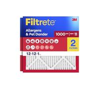 Filtrete MPR® 1000 Micro Allergen Defense AC Furnace filtro de aire, 12 x 12 x 1, 2 unidades
