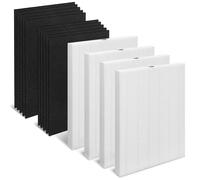 Filtro AeraMax 300 4+12 compatible con Fellowes AeraMax 290/300AirPurifier | Parte #9287201 Compatible con AP-300PH HF-300, contiene 4 filtros de repuesto AeraMax 300 + 12 prefiltros de carbono