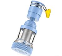Filtro de agua giratorio de 360 grados, grifo de malla de acero inoxidable, purificador de grifo de malla de acero inoxidable, filtro de fregadero de pulverización fina, compatible con grifos estándar