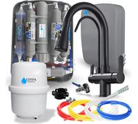 Filtro de agua para debajo del fregadero RO7 Slim Ari, sistema de ósmosis inversa de 7 etapas, mineralización e ionización, y grifo de cocina