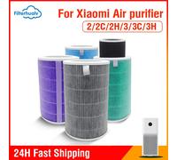 Filtro de aire para purificador de aire Xiaomi Mi 1 2S 2C 2H 3 3C 3H purificador de aire H13 filtro HEPA de carbono antibatterias formaldehído NO carbon and RFID