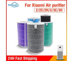 Filtro de aire para purificador de aire Xiaomi Mi 1 2S 2C 2H 3 3C 3H purificador de aire H13 filtro HEPA de carbono antibatterias formaldehído Purple
