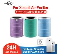 Filtro de aire para Xiaomi Mi purificador de aire 1 2S 2C 2H 3 3S 3C 3H Mijia filtros de aire reemplazo HEPA de carbono verde