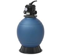Filtro De Arena De Piscina Válvula De 6 Posiciones Azul 460 Mm Vidaxl