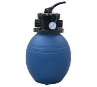 Filtro De Arena Piscina Con Válvula De 4 Posiciones Azul 300 Mm Vidaxl