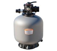 Filtro de arena VEVOR, depósito de 500 mm, sistema de filtración de arena de 189,3 L/min, depósito de filtro con válvula direccional de 7 vías, con funciones de retrolavado, lavado, recirculación, des