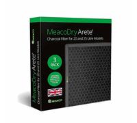 Filtro de carbón activo MeacoDry Arete para deshumidificadores de 20L y 25L, pack de 3 filtros, elimina olores, mejora la calidad del aire y optimiza el rendimiento. - Nuevo